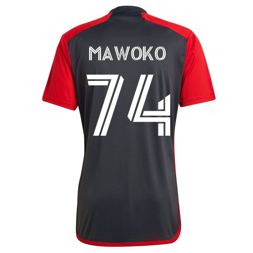 Hombre Camiseta Kundai Mawoko #74 Gris 1ª Equipación 2023/24 La Camisa Chile