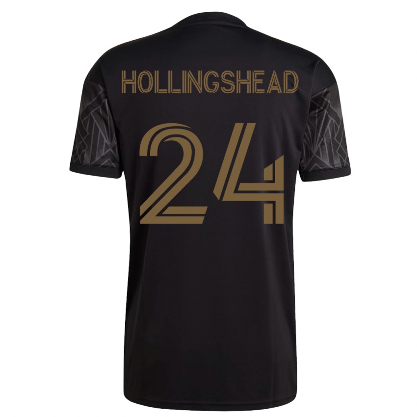 Hombre Camiseta Ryan Hollingshead #24 Negro 1ª Equipación 2023/24 La Camisa Chile