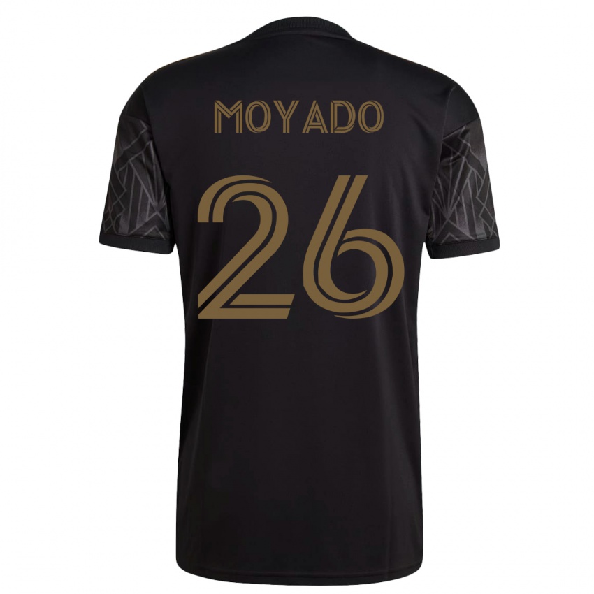 Hombre Camiseta Bryan Moyado #26 Negro 1ª Equipación 2023/24 La Camisa Chile