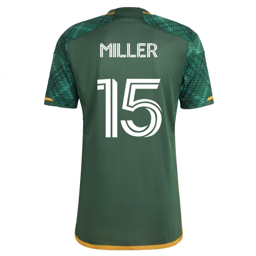 Hombre Camiseta Eric Miller #15 Verde 1ª Equipación 2023/24 La Camisa Chile