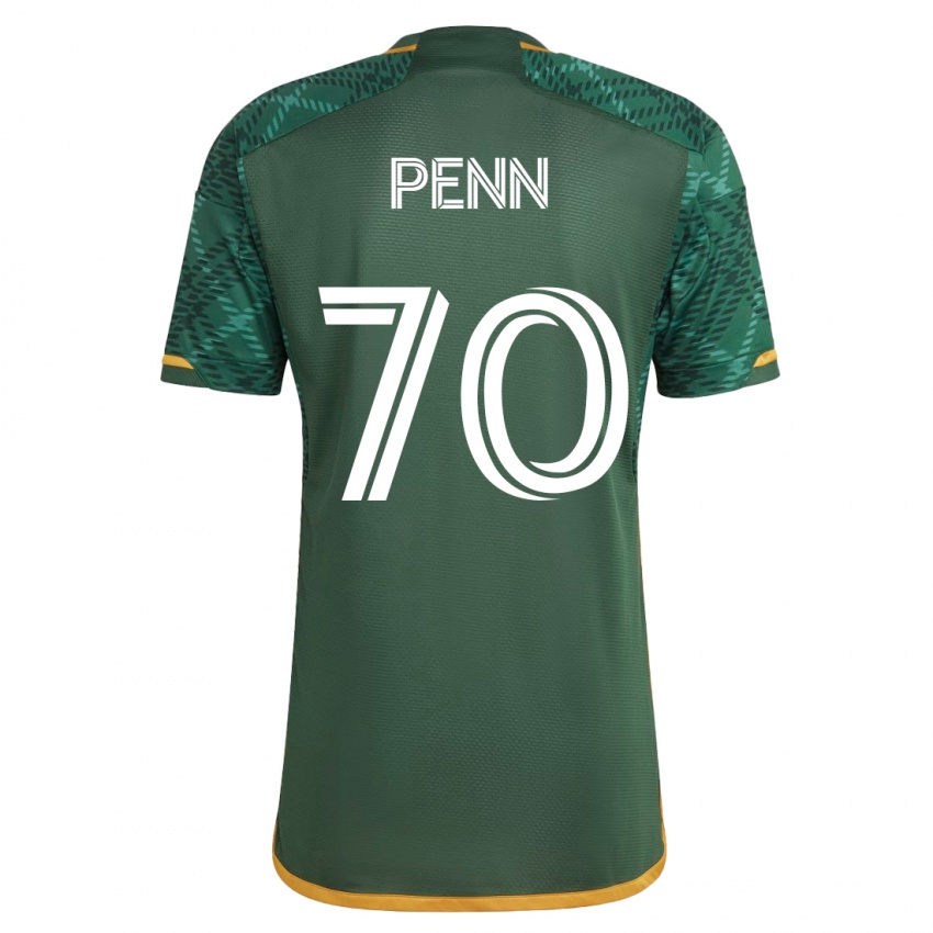 Hombre Camiseta Josh Penn #70 Verde 1ª Equipación 2023/24 La Camisa Chile