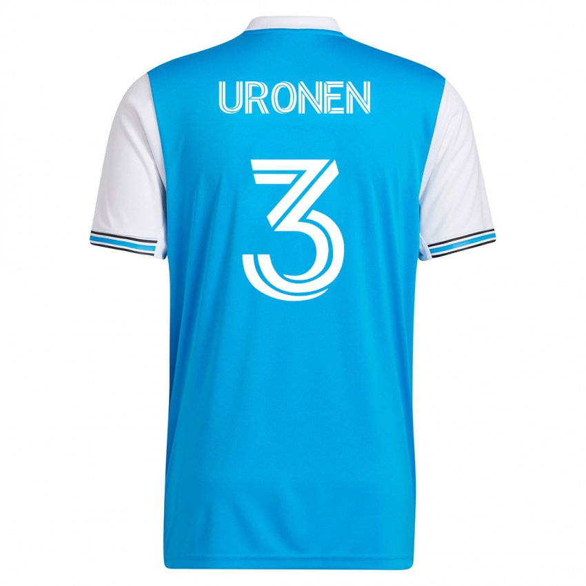 Hombre Camiseta Jere Uronen #3 Azul 1ª Equipación 2023/24 La Camisa Chile