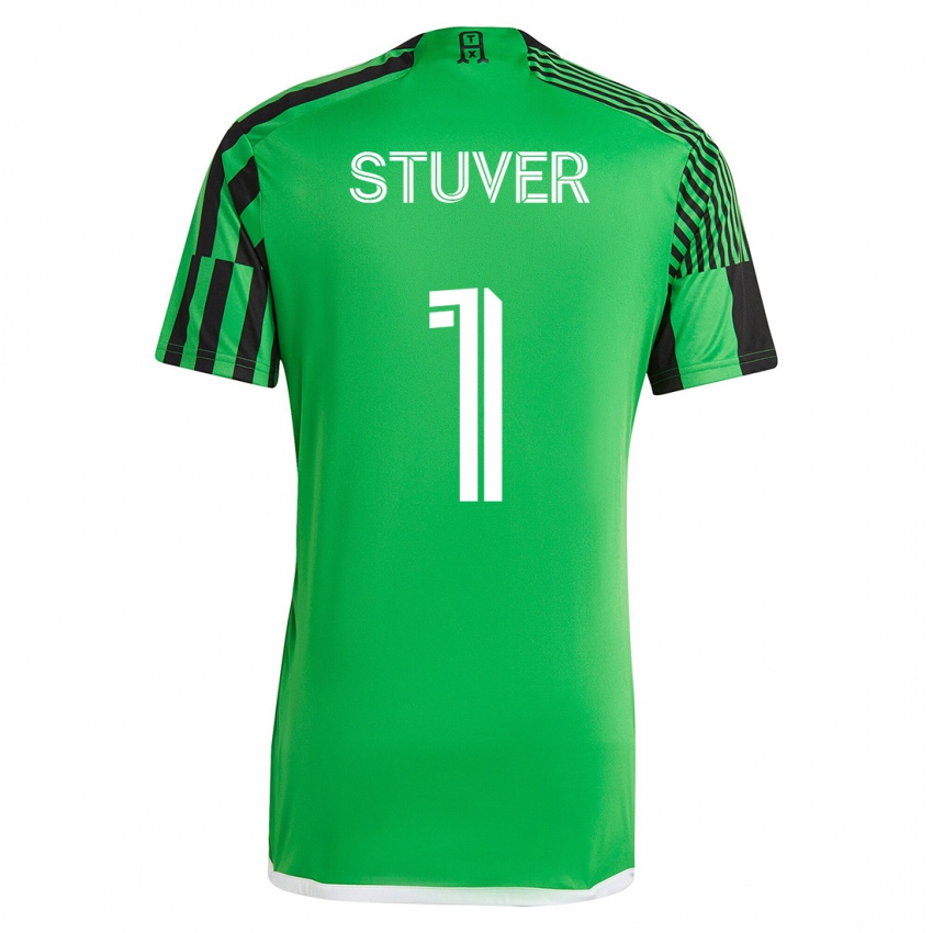 Hombre Camiseta Brad Stuver #1 Verde Negro 1ª Equipación 2023/24 La Camisa Chile