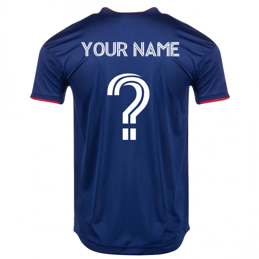 Hombre Camiseta Su Nombre #0 Armada 1ª Equipación 2023/24 La Camisa Chile