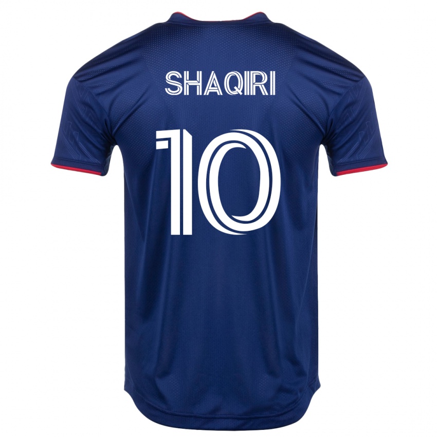 Hombre Camiseta Xherdan Shaqiri #10 Armada 1ª Equipación 2023/24 La Camisa Chile