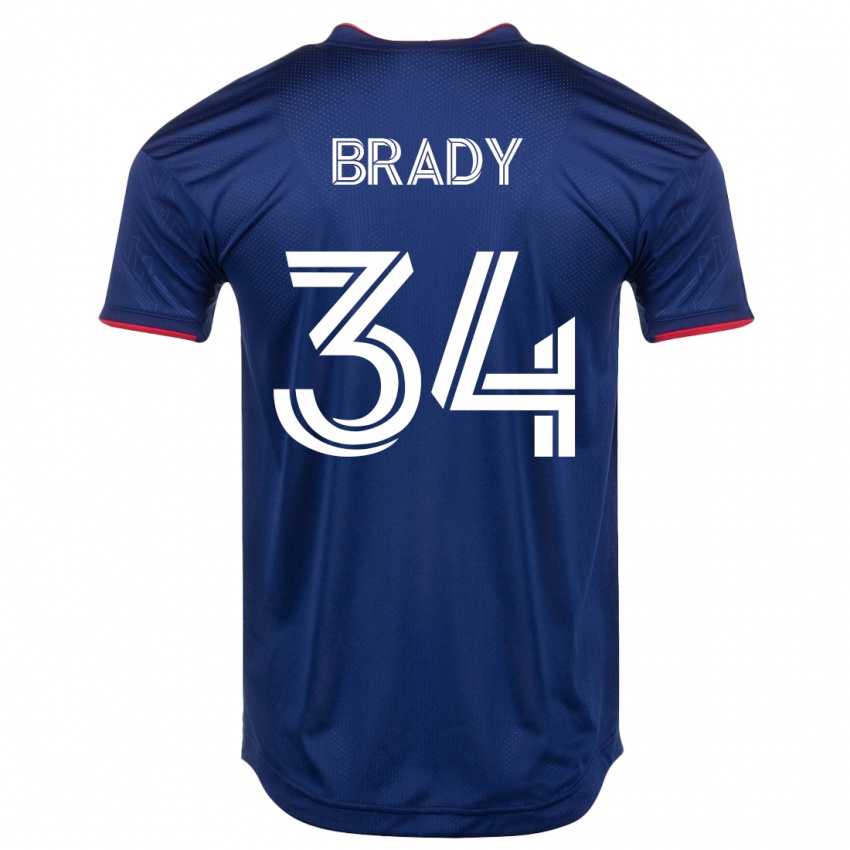 Hombre Camiseta Chris Brady #34 Armada 1ª Equipación 2023/24 La Camisa Chile