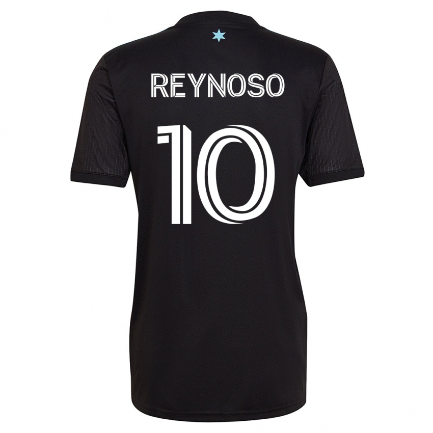Hombre Camiseta Emanuel Reynoso #10 Negro 1ª Equipación 2023/24 La Camisa Chile