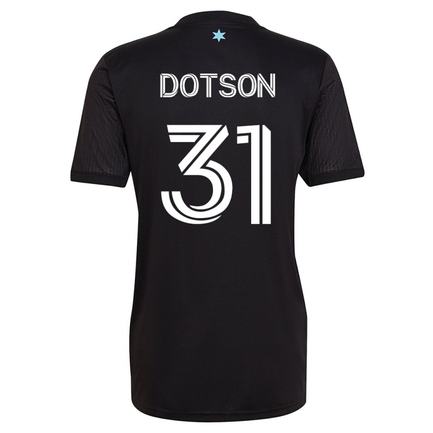 Hombre Camiseta Hassani Dotson #31 Negro 1ª Equipación 2023/24 La Camisa Chile