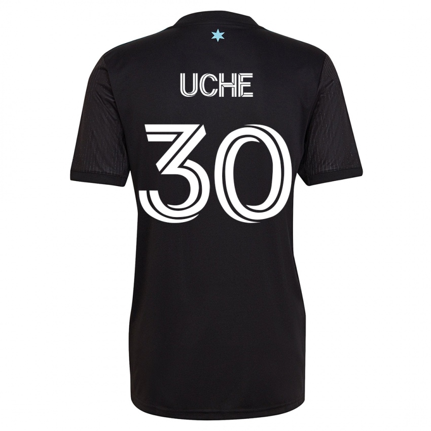 Hombre Camiseta Cc Uche #30 Negro 1ª Equipación 2023/24 La Camisa Chile