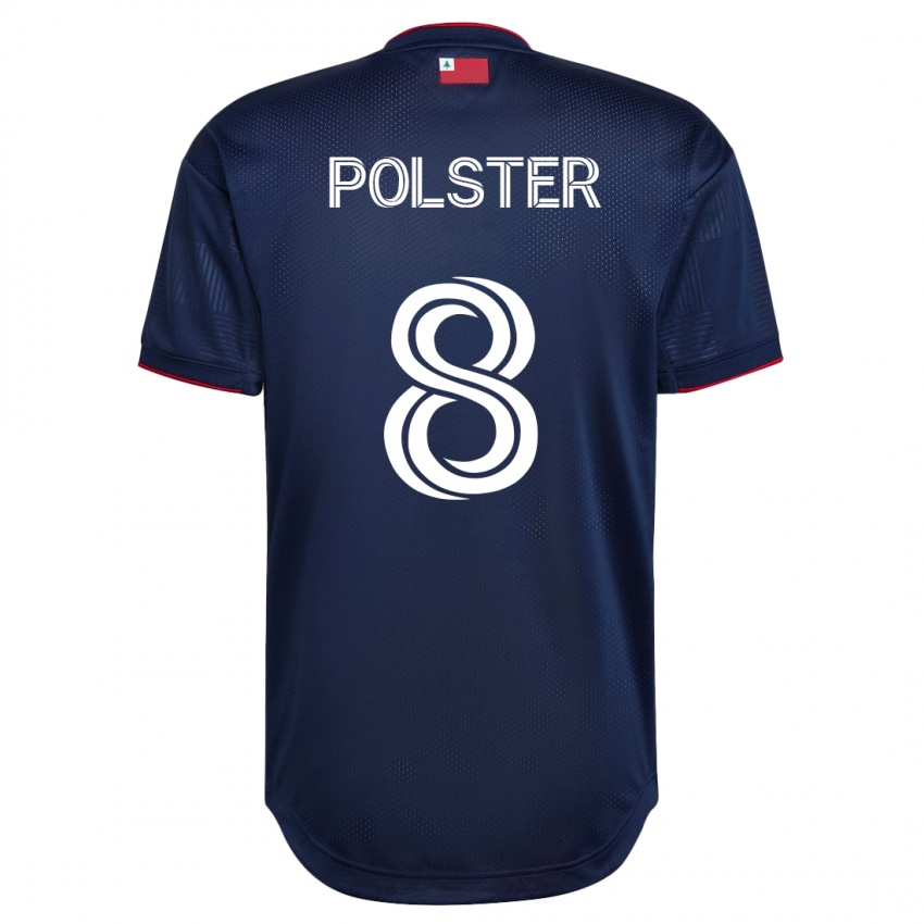 Hombre Camiseta Matt Polster #8 Armada 1ª Equipación 2023/24 La Camisa Chile