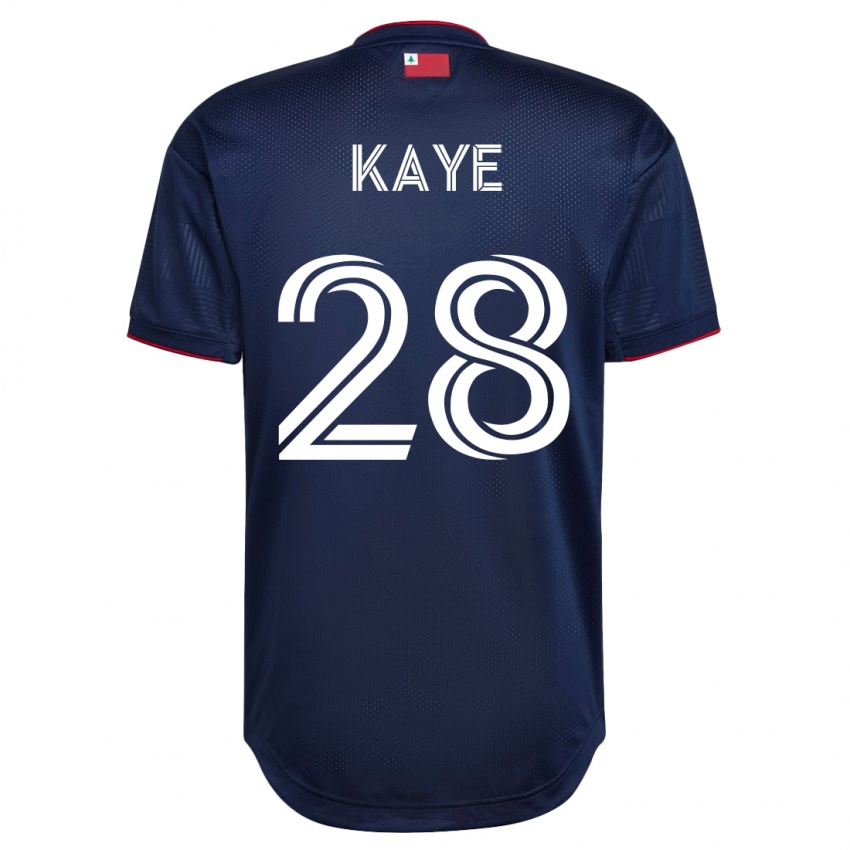 Hombre Camiseta Mark-Anthony Kaye #28 Armada 1ª Equipación 2023/24 La Camisa Chile