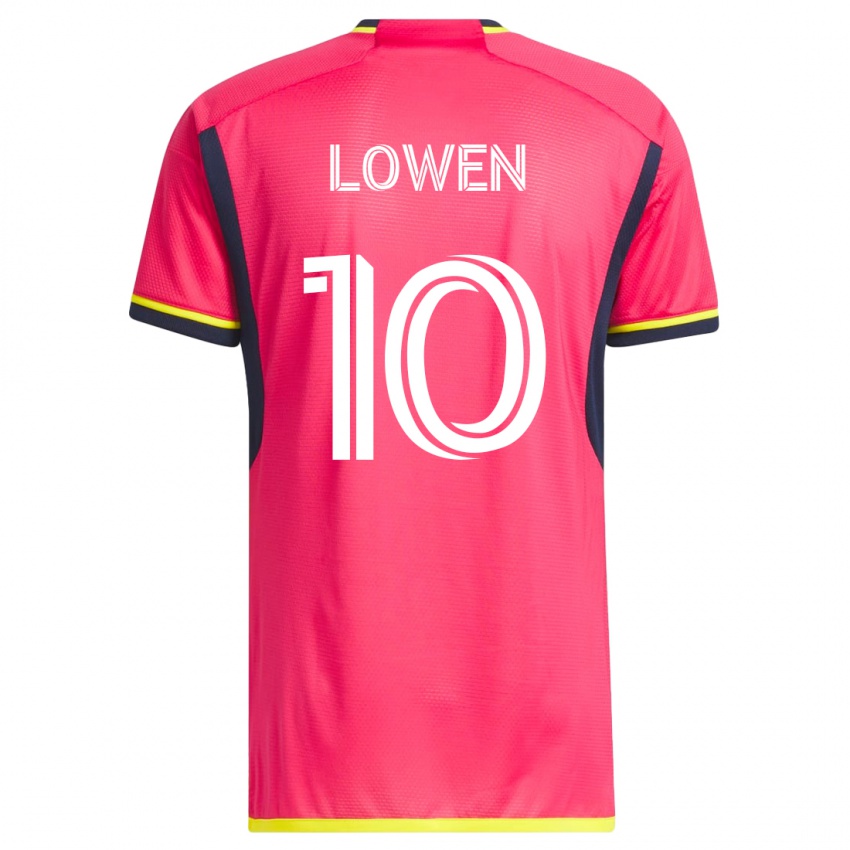 Hombre Camiseta Eduard Löwen #10 Rosa 1ª Equipación 2023/24 La Camisa Chile