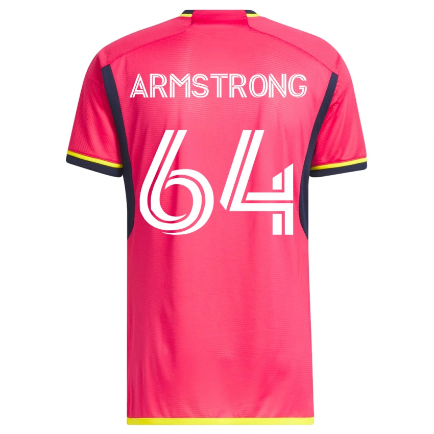 Hombre Camiseta Dida Armstrong #64 Rosa 1ª Equipación 2023/24 La Camisa Chile