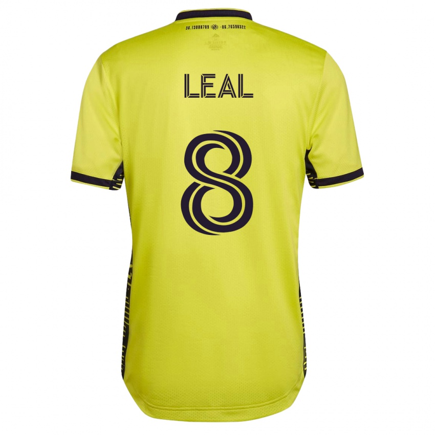 Hombre Camiseta Randall Leal #8 Amarillo 1ª Equipación 2023/24 La Camisa Chile