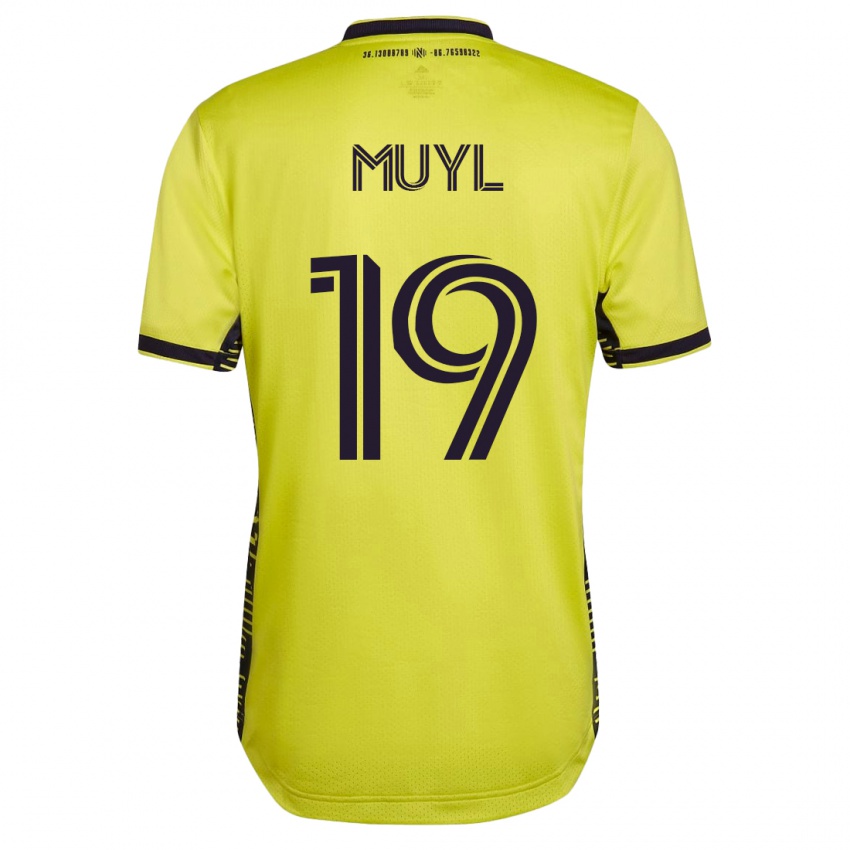 Hombre Camiseta Alex Muyl #19 Amarillo 1ª Equipación 2023/24 La Camisa Chile