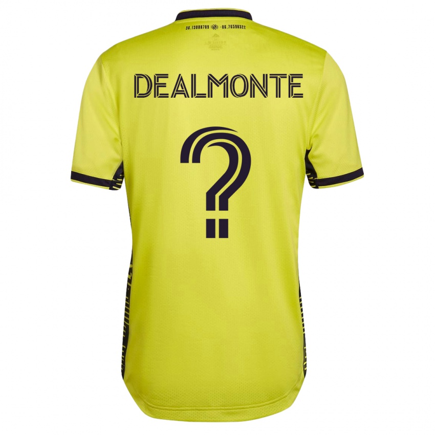 Hombre Camiseta Charly Dealmonte #0 Amarillo 1ª Equipación 2023/24 La Camisa Chile