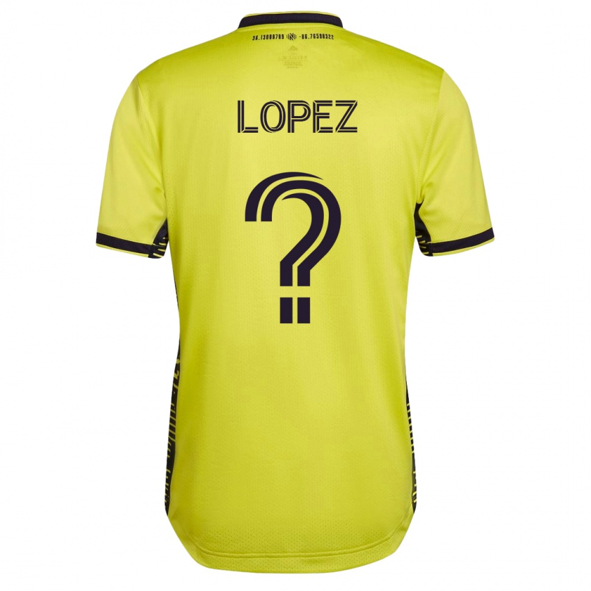 Hombre Camiseta Alejandro Velazquez-Lopez #0 Amarillo 1ª Equipación 2023/24 La Camisa Chile