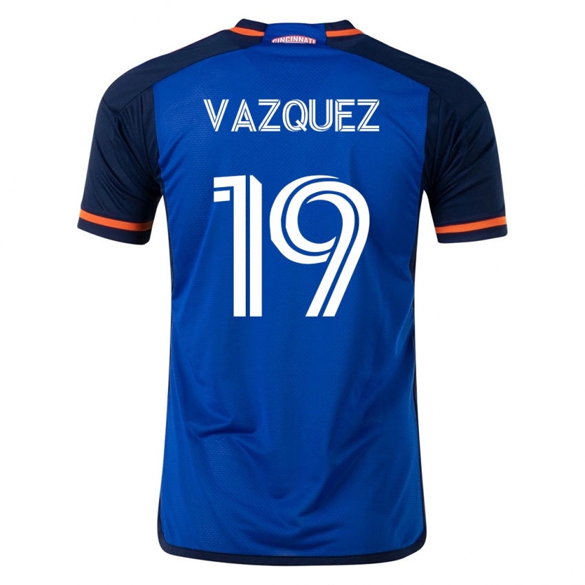 Hombre Camiseta Brandon Vazquez #19 Azul 1ª Equipación 2023/24 La Camisa Chile