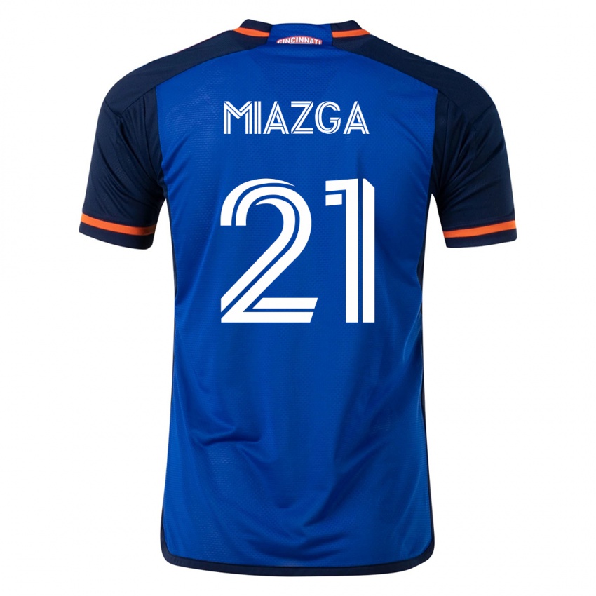Hombre Camiseta Matt Miazga #21 Azul 1ª Equipación 2023/24 La Camisa Chile