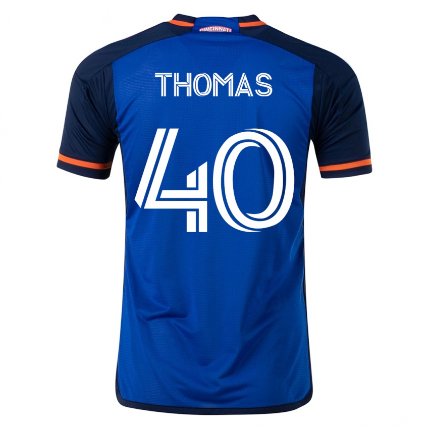 Hombre Camiseta Kai Thomas #40 Azul 1ª Equipación 2023/24 La Camisa Chile