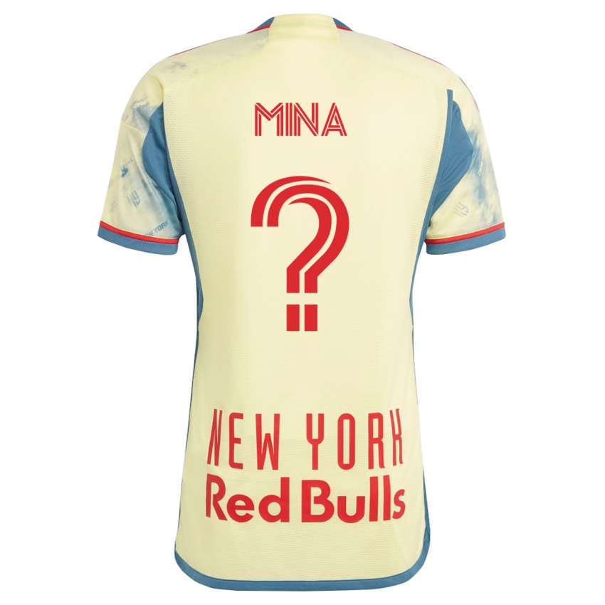 Hombre Camiseta Juan Mina #0 Amarillo 1ª Equipación 2023/24 La Camisa Chile