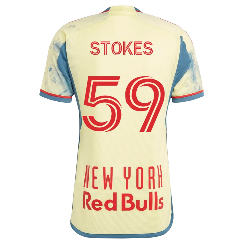 Hombre Camiseta Aidan Stokes #59 Amarillo 1ª Equipación 2023/24 La Camisa Chile