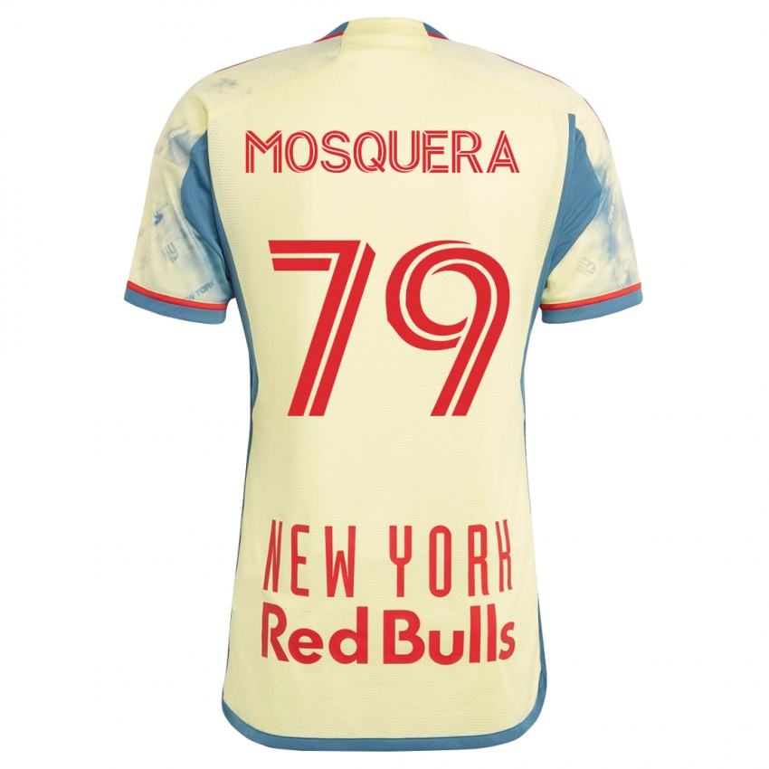 Hombre Camiseta Rafael Mosquera #79 Amarillo 1ª Equipación 2023/24 La Camisa Chile