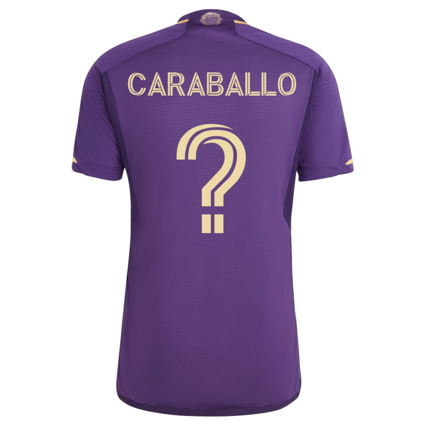 Hombre Camiseta Gustavo Caraballo #0 Violeta 1ª Equipación 2023/24 La Camisa Chile