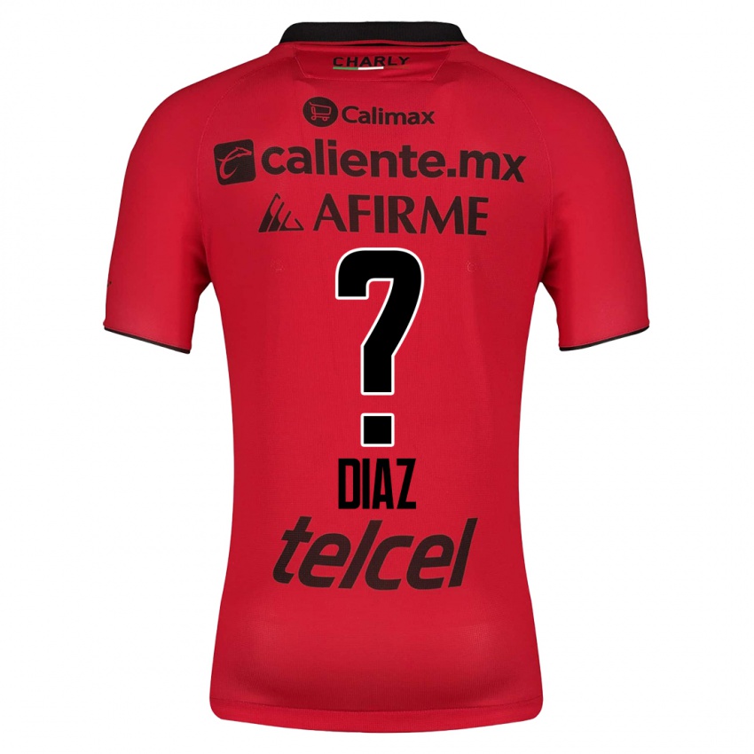 Hombre Camiseta Benny Diaz #0 Rojo 1ª Equipación 2023/24 La Camisa Chile