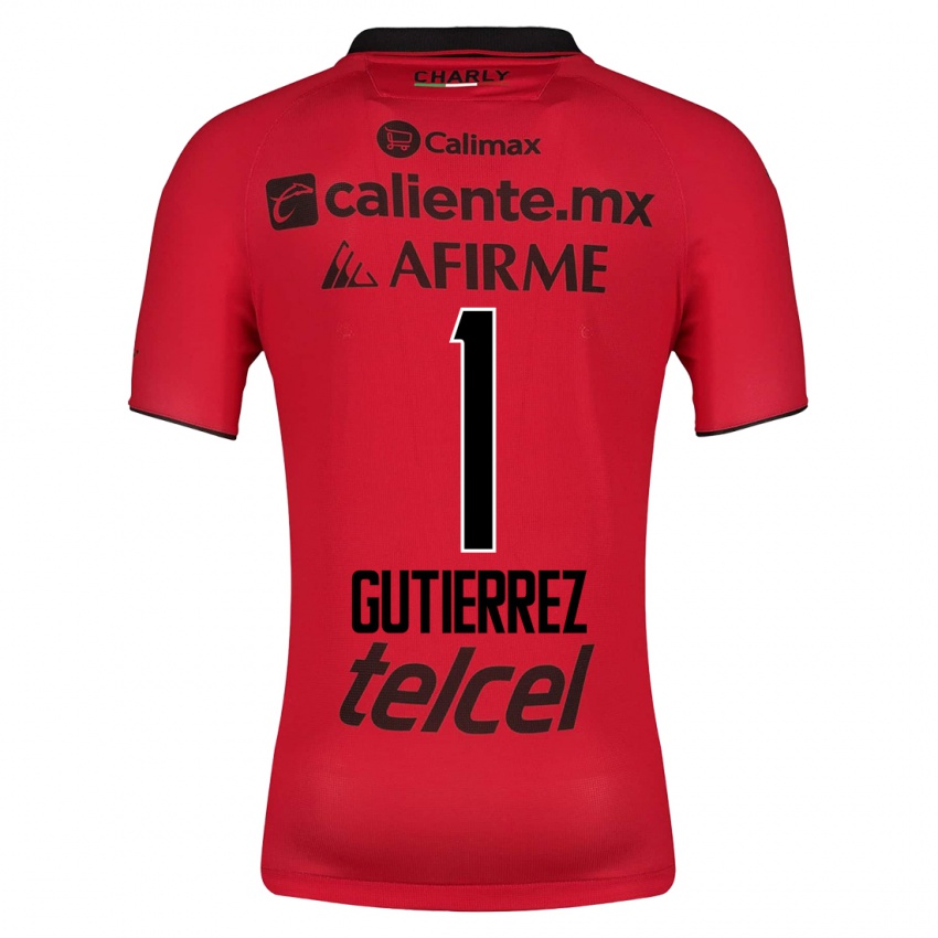 Hombre Camiseta Alejandra Gutierrez #1 Rojo 1ª Equipación 2023/24 La Camisa Chile