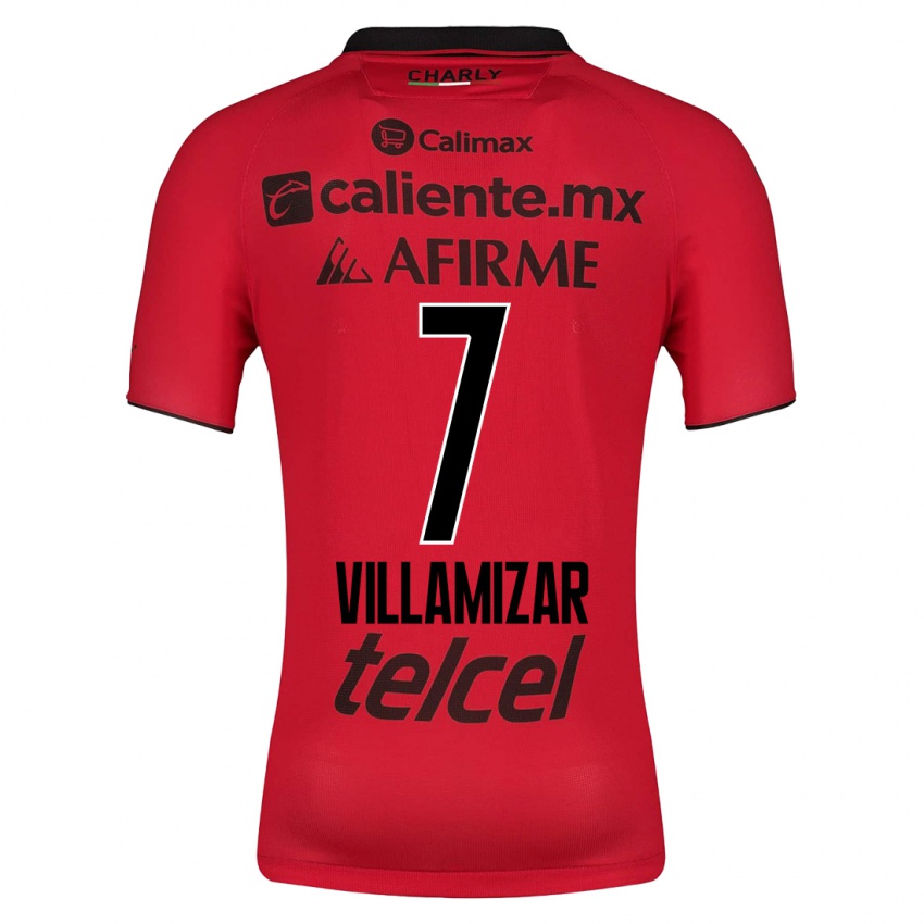 Hombre Camiseta Paola Villamizar #7 Rojo 1ª Equipación 2023/24 La Camisa Chile