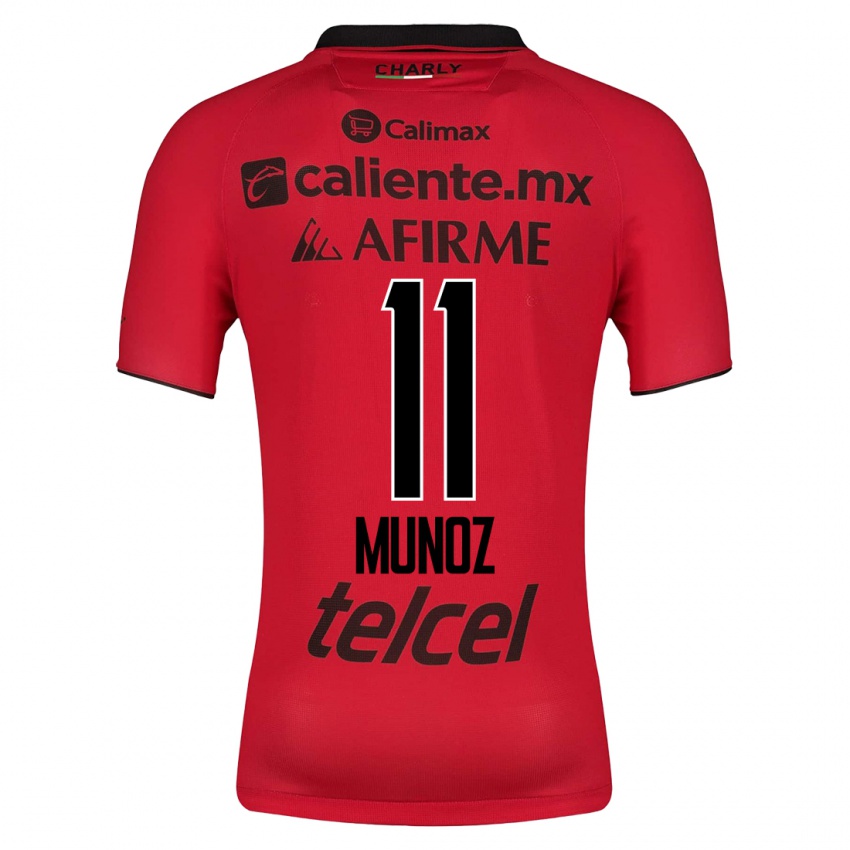 Hombre Camiseta Sanjuana Munoz #11 Rojo 1ª Equipación 2023/24 La Camisa Chile