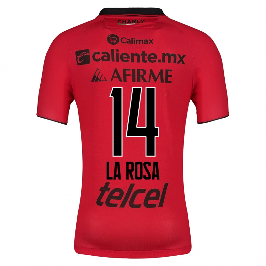 Hombre Camiseta Joselyn De La Rosa #14 Rojo 1ª Equipación 2023/24 La Camisa Chile