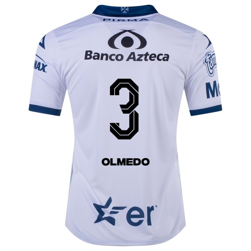 Hombre Camiseta Sebastián Olmedo #3 Blanco 1ª Equipación 2023/24 La Camisa Chile