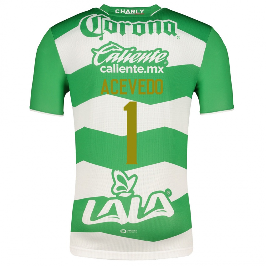 Hombre Camiseta Carlos Acevedo #1 Verde 1ª Equipación 2023/24 La Camisa Chile