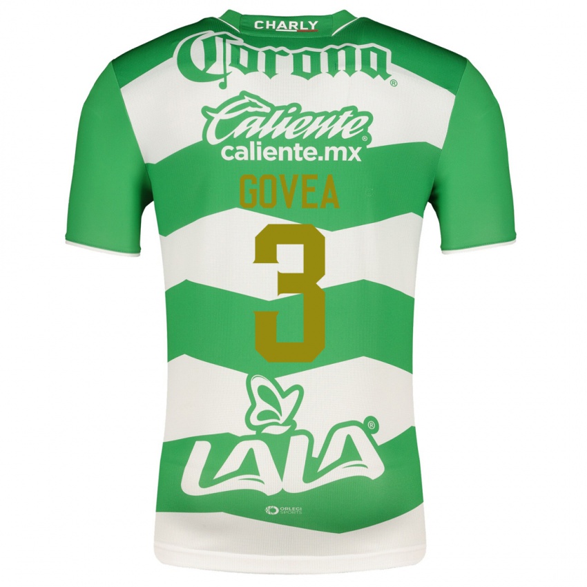 Hombre Camiseta Ismael Govea #3 Verde 1ª Equipación 2023/24 La Camisa Chile