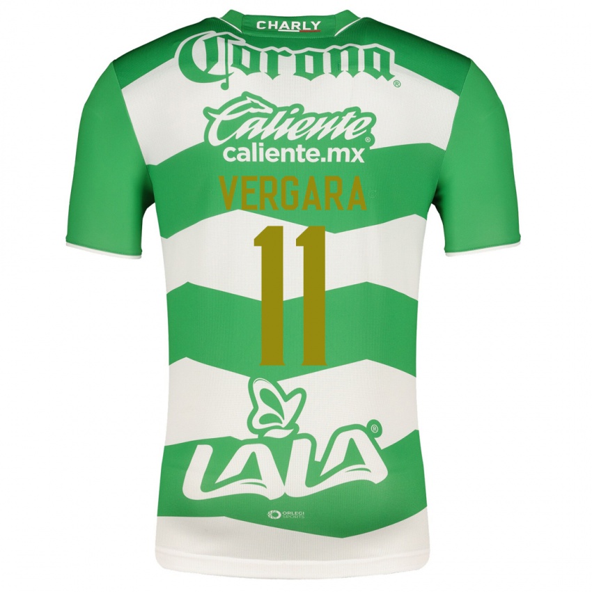 Hombre Camiseta Duvan Vergara #11 Verde 1ª Equipación 2023/24 La Camisa Chile