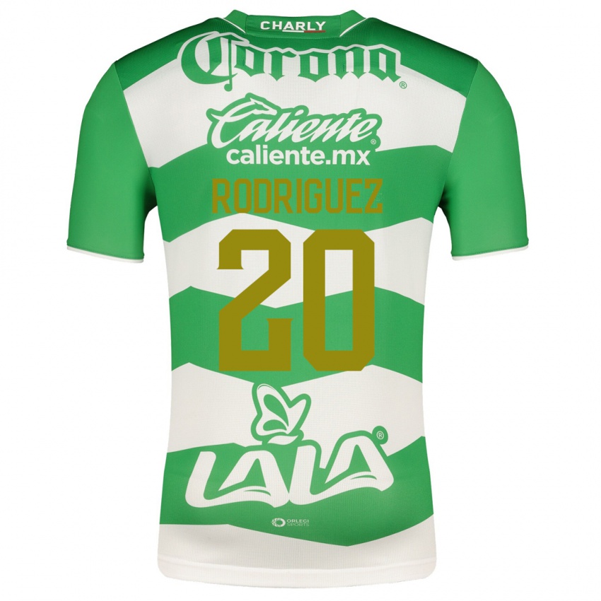 Hombre Camiseta Hugo Rodriguez #20 Verde 1ª Equipación 2023/24 La Camisa Chile