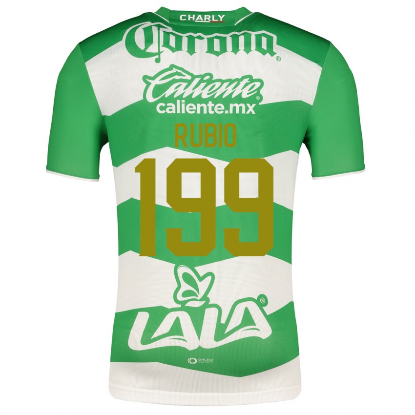 Hombre Camiseta Ronaldo Rubio #199 Verde 1ª Equipación 2023/24 La Camisa Chile