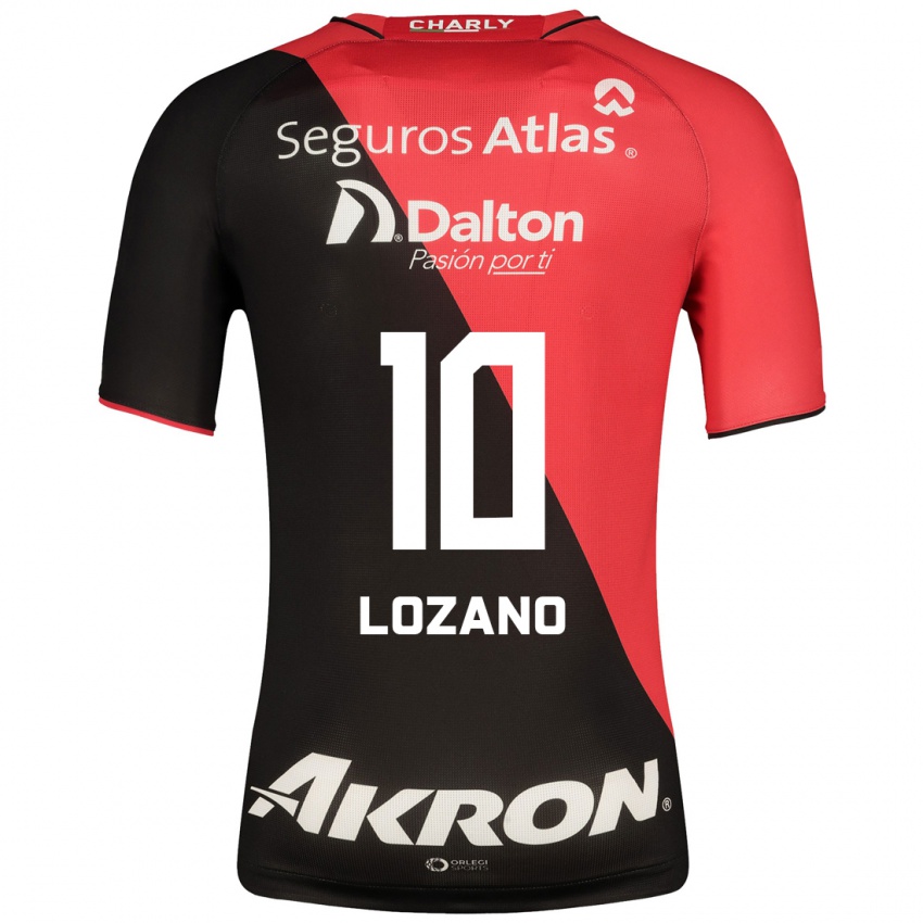 Hombre Camiseta Brian Lozano #10 Negro 1ª Equipación 2023/24 La Camisa Chile