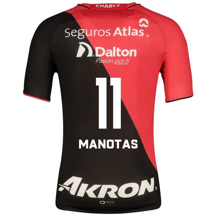 Hombre Camiseta Mauro Manotas #11 Negro 1ª Equipación 2023/24 La Camisa Chile