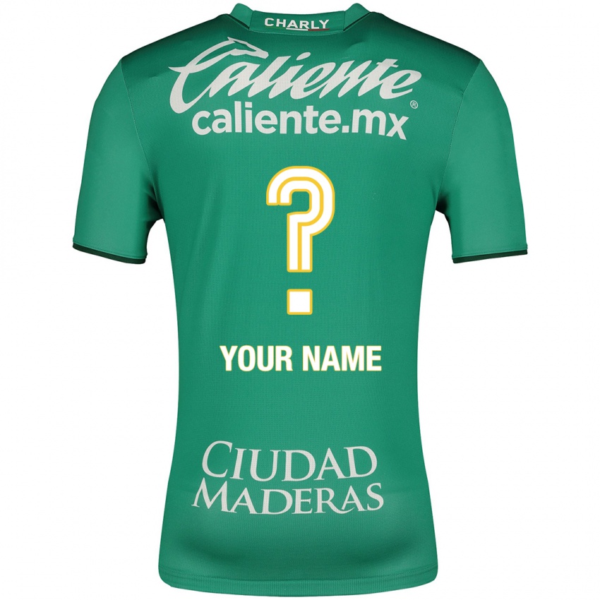 Hombre Camiseta Su Nombre #0 Verde 1ª Equipación 2023/24 La Camisa Chile