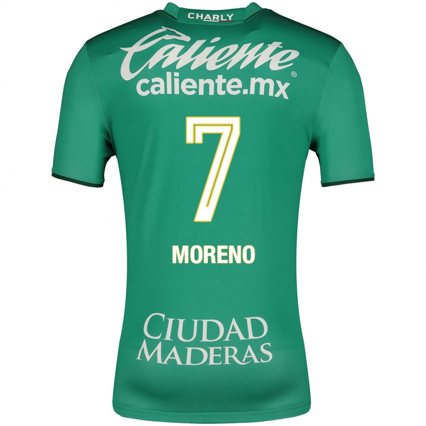 Hombre Camiseta Iván Moreno #7 Verde 1ª Equipación 2023/24 La Camisa Chile