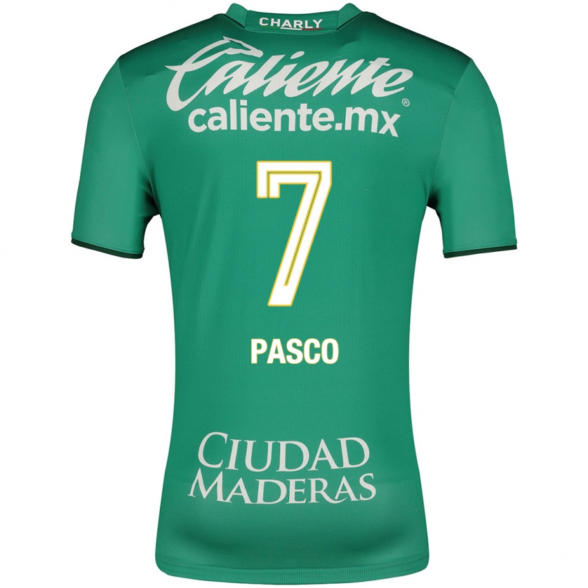 Hombre Camiseta Madeleine Pasco #7 Verde 1ª Equipación 2023/24 La Camisa Chile