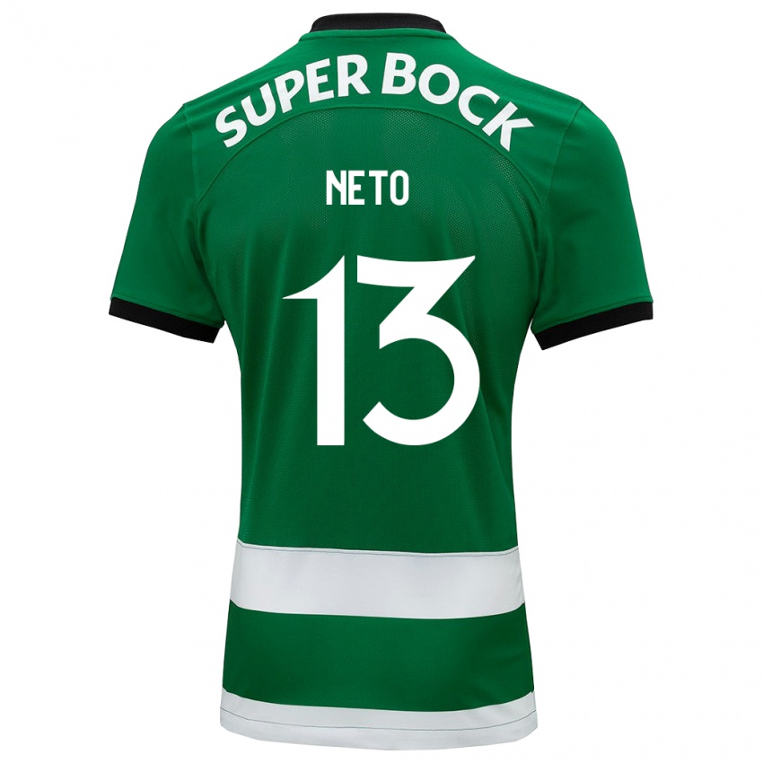 Hombre Camiseta Luis Neto #13 Verde 1ª Equipación 2023/24 La Camisa Chile
