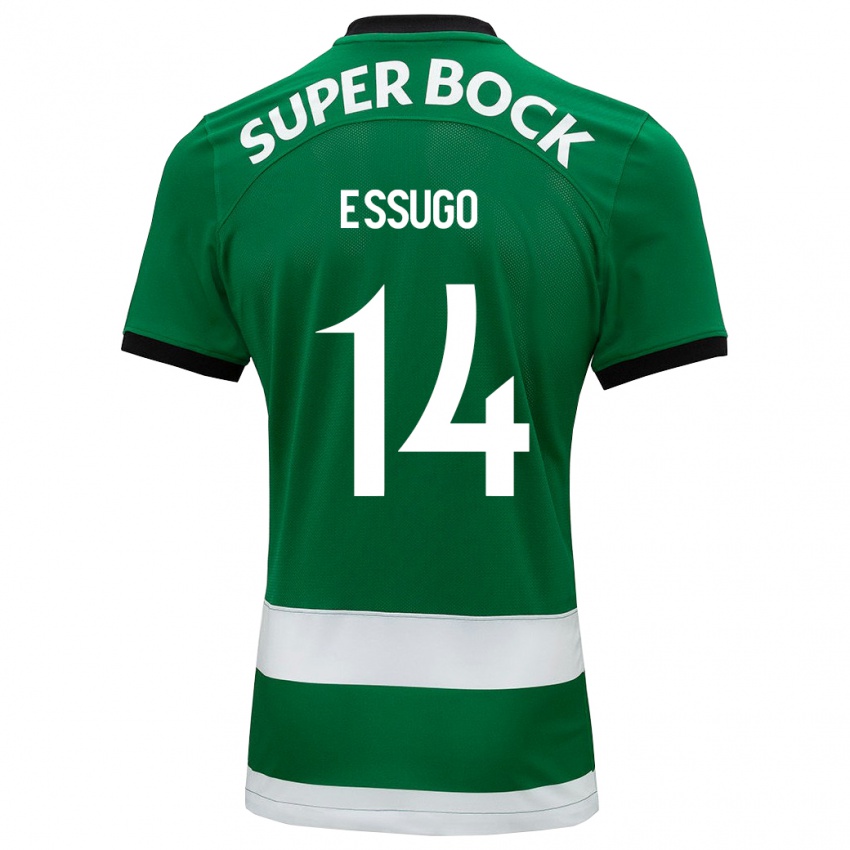 Hombre Camiseta Dario Essugo #14 Verde 1ª Equipación 2023/24 La Camisa Chile