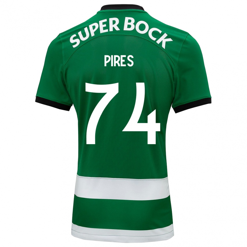 Hombre Camiseta Guilherme Pires #74 Verde 1ª Equipación 2023/24 La Camisa Chile
