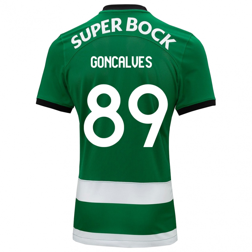 Hombre Camiseta Andre Goncalves #89 Verde 1ª Equipación 2023/24 La Camisa Chile