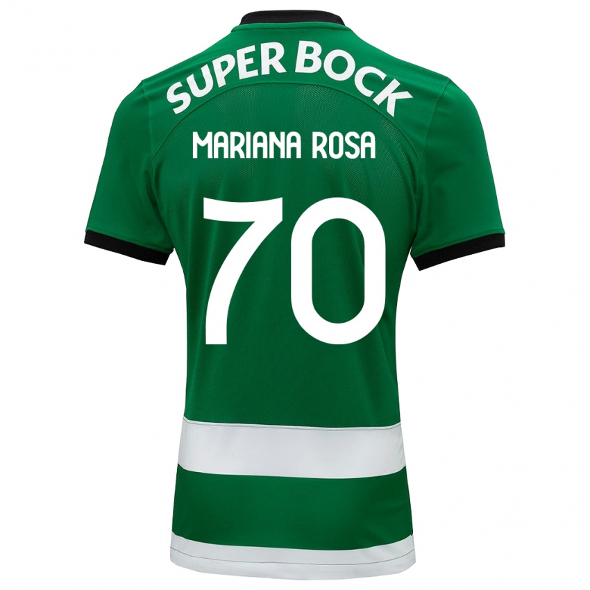 Hombre Camiseta Mariana Silva Pinto Vilaça Da Rosa #70 Verde 1ª Equipación 2023/24 La Camisa Chile