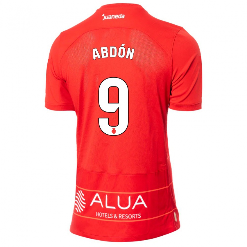 Hombre Camiseta Abdón Prats #9 Rojo 1ª Equipación 2023/24 La Camisa Chile